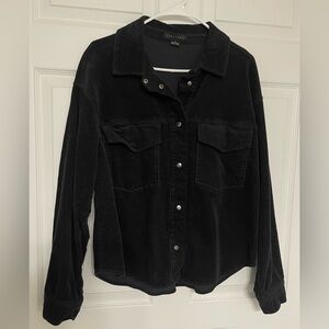 Nordstrom x Sanctuary - Black Corduroy Shacket - Size Small - Like New!